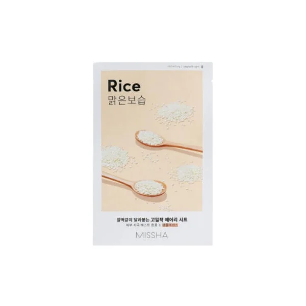missha rice mask Missha Airy Fit Sheet Mask Rice - Lakštinė Veido Kaukė Su Ryžių Ekstraktu