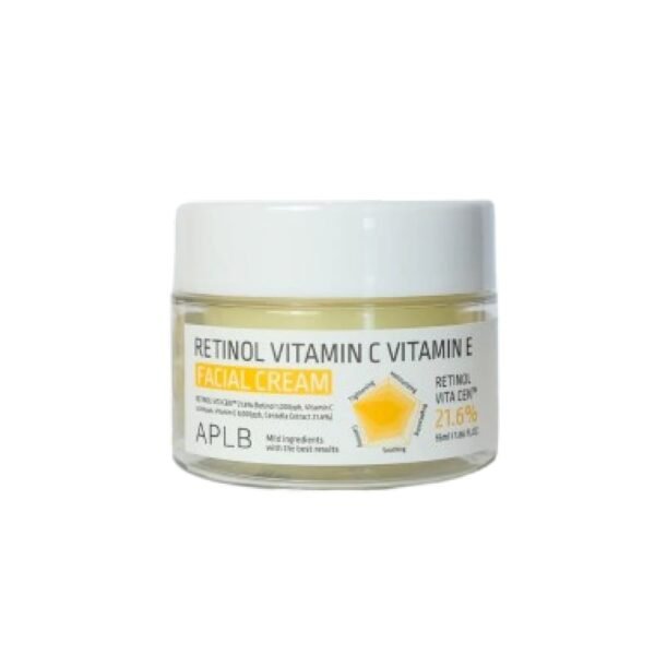 APLB Retinol Vitamin C Vitamin E Facial Cream - Stangrinamasis ir Šviesinamasis Veido Kremas
