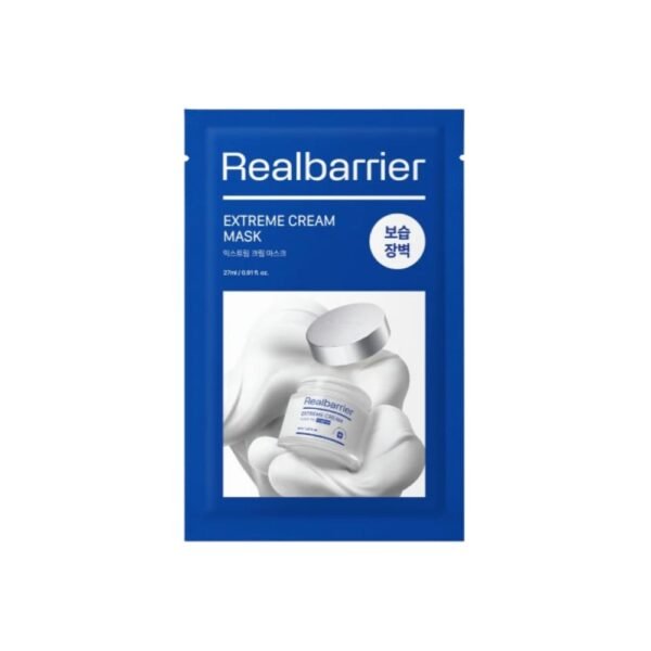 Real Barrier Extreme Cream Mask - Intensyviai Drėkinanti Lakštinė Veido Kaukė