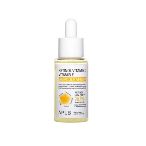 APLB Retinol Vitamin C Vitamin E Ampoule Serum - Šviesinantis Veido Serumas